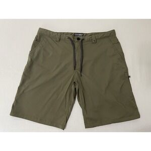 686 Everywhere Shorts Mens 38 Green Outdoor Hiking Hybrid Stretch Pocket